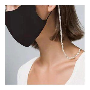 White Beaded Eyeglass Chain